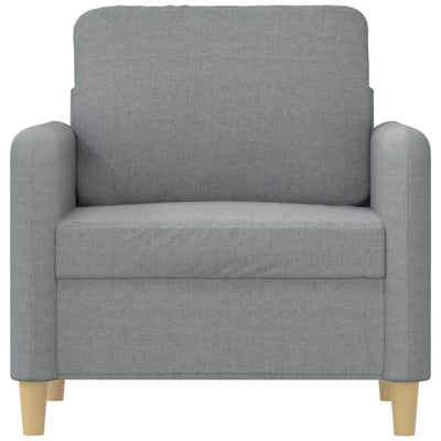 Sofa Chair Light Grey 60 cm Fabric