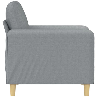 Sofa Chair Light Grey 60 cm Fabric