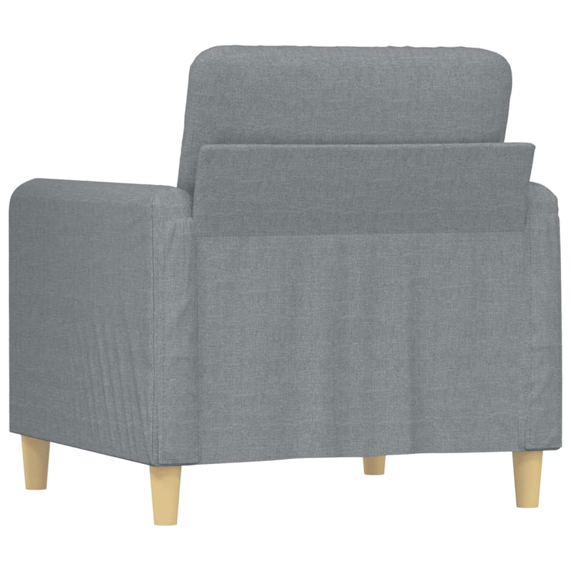 Sofa Chair Light Grey 60 cm Fabric