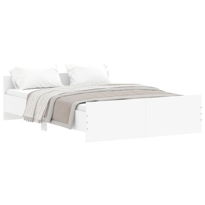 Bed Frame without Mattress White 135x190 cm