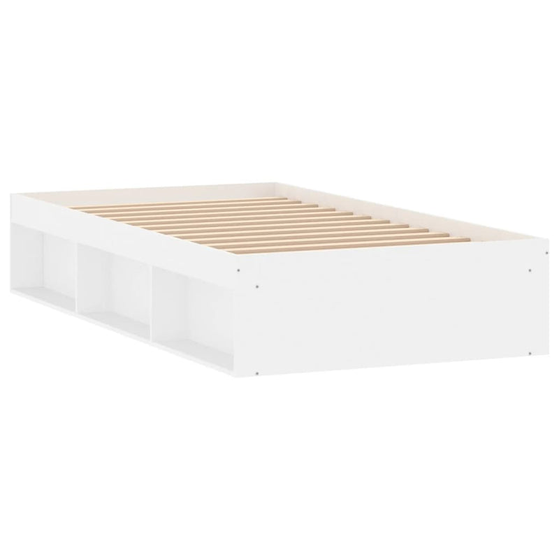 Bed Frame White 92x187 cm Single Size