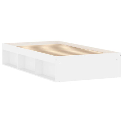 Bed Frame White 92x187 cm Single Size