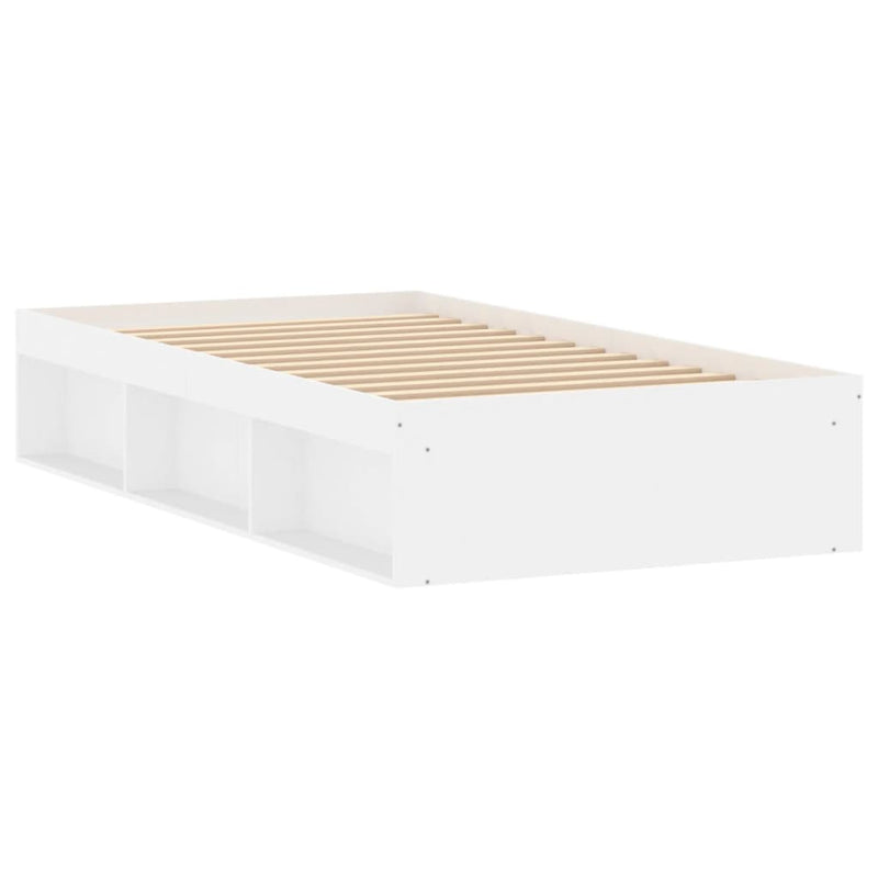 Bed Frame without Mattress White 90x190 cm