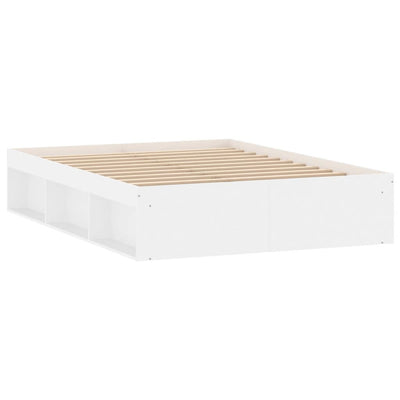 Bed Frame without Mattress White 135x190 cm