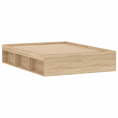 Bed Frame Sonoma Oak 137x187 cm Single Size