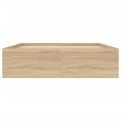 Bed Frame Sonoma Oak 137x187 cm Single Size