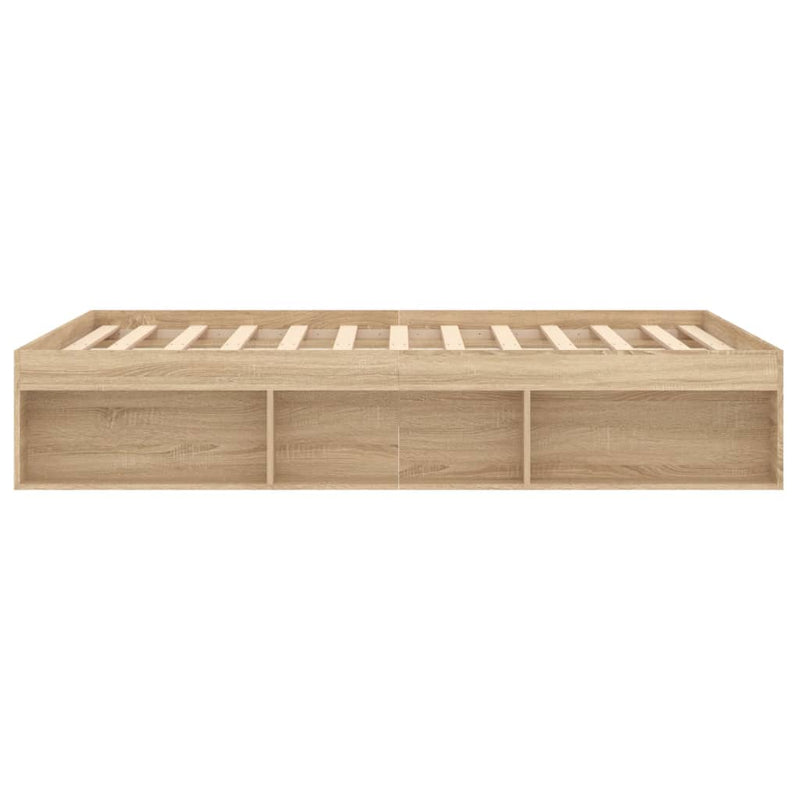 Bed Frame Sonoma Oak 137x187 cm Single Size