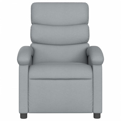 Electric Massage Recliner Chair Light Grey Fabric