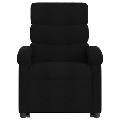 Stand up Massage Recliner Chair Black Fabric