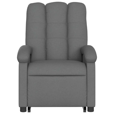 Electric Stand up Massage Recliner Chair Dark Grey Fabric