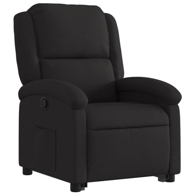 Stand up Recliner Chair Black Fabric