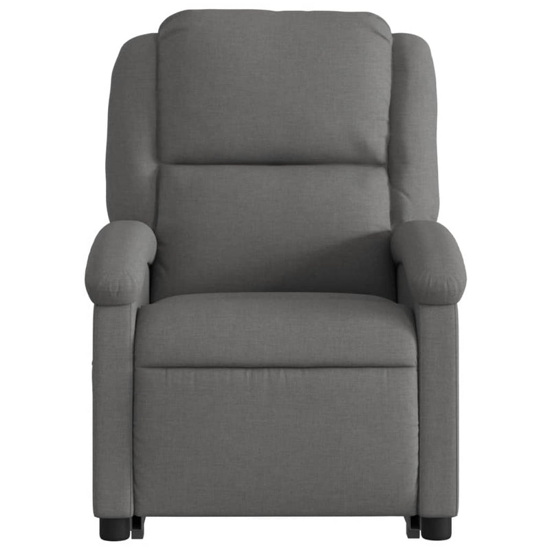 Stand up Massage Recliner Chair Dark Grey Fabric