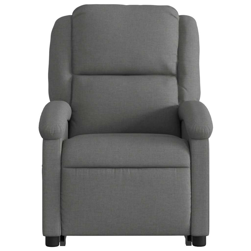 Electric Stand up Massage Recliner Chair Dark Grey Fabric