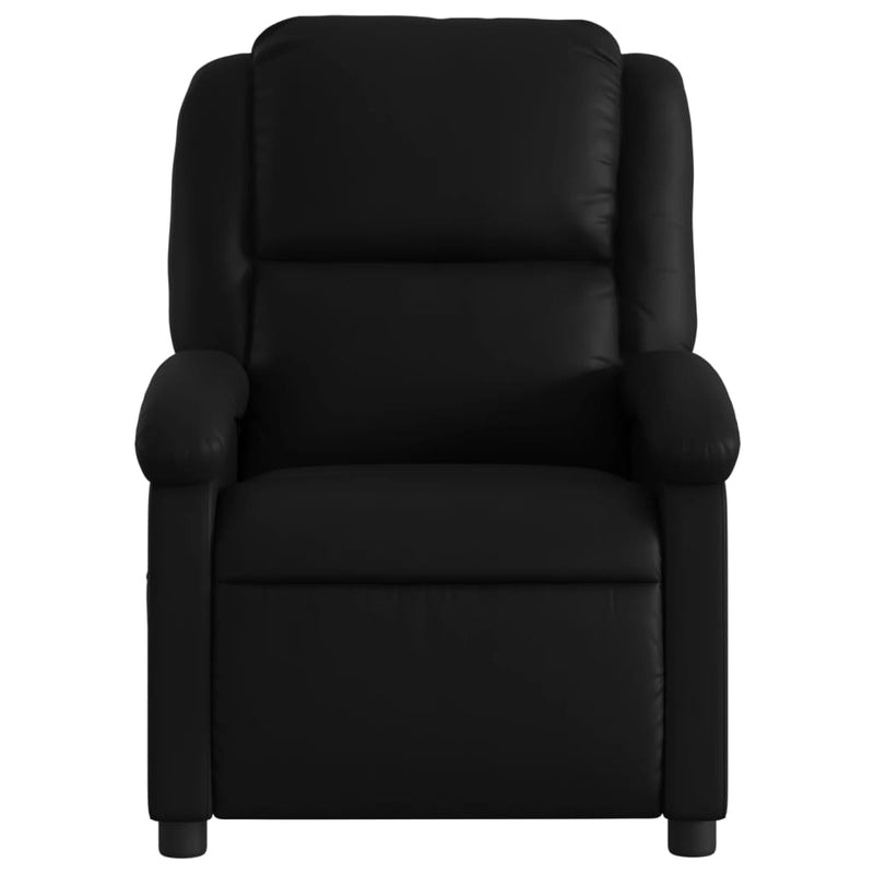 Massage Recliner Chair Black Faux Leather