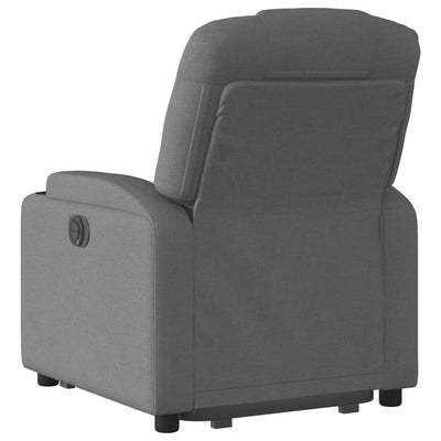 Stand up Recliner Chair Dark Grey Fabric