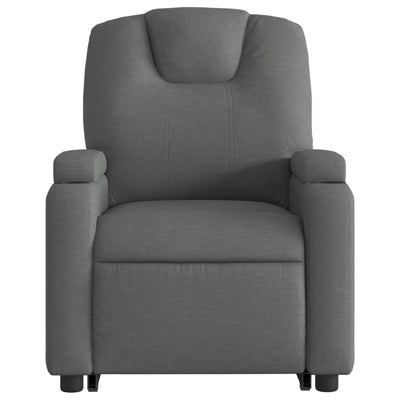 Stand up Recliner Chair Dark Grey Fabric