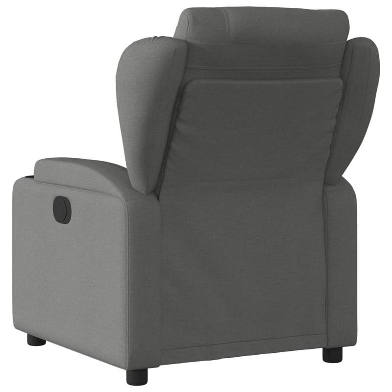 Recliner Chair Dark Grey Fabric