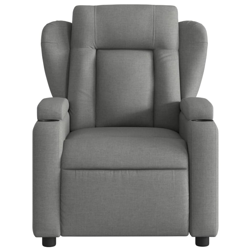 Recliner Chair Dark Grey Fabric