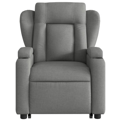 Stand up Recliner Chair Dark Grey Fabric