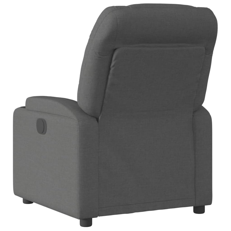 Recliner Chair Dark Grey Fabric