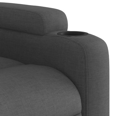 Recliner Chair Dark Grey Fabric