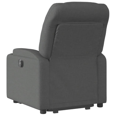 Stand up Recliner Chair Dark Grey Fabric