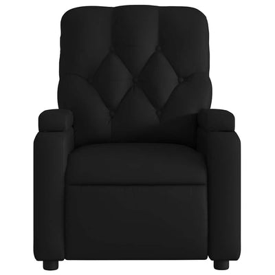 Electric Massage Recliner Chair Black Faux Leather