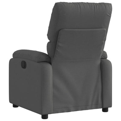 Recliner Chair Dark Grey Fabric