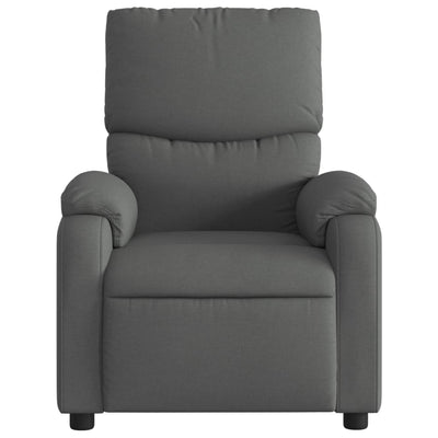 Recliner Chair Dark Grey Fabric