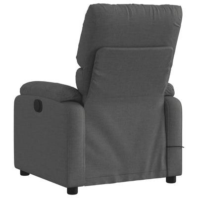 Electric Massage Recliner Chair Dark Grey Fabric