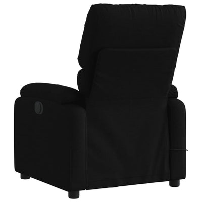 Electric Massage Recliner Chair Black Fabric