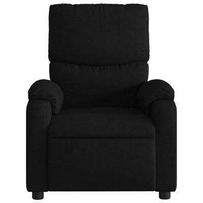 Electric Massage Recliner Chair Black Fabric