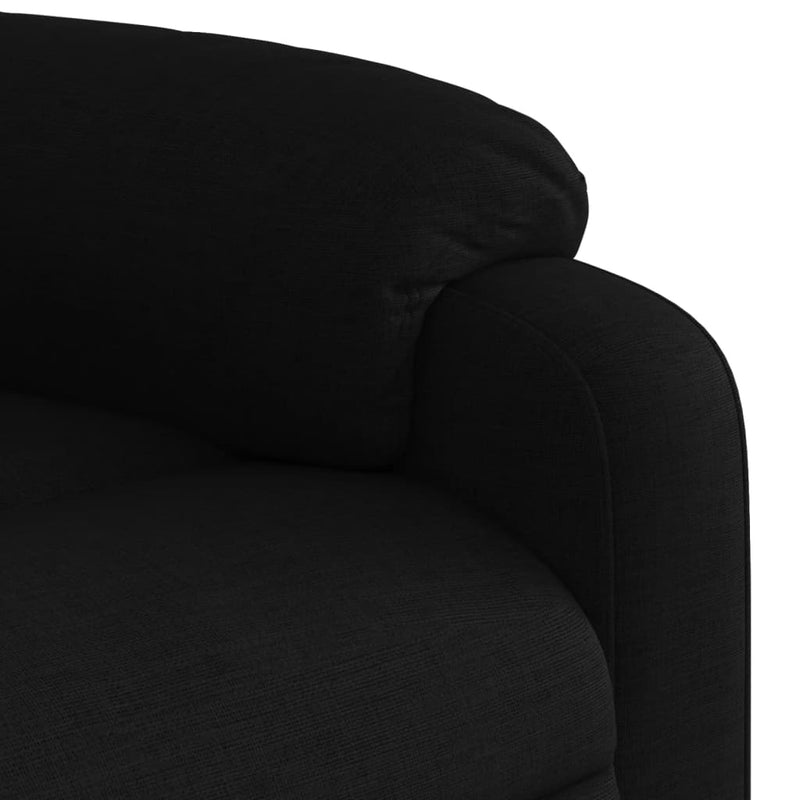 Electric Massage Recliner Chair Black Fabric