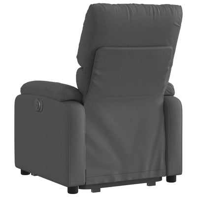 Electric Stand up Recliner Chair Dark Grey Fabric