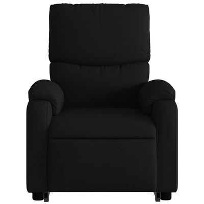 Electric Stand up Massage Recliner Chair Black Fabric