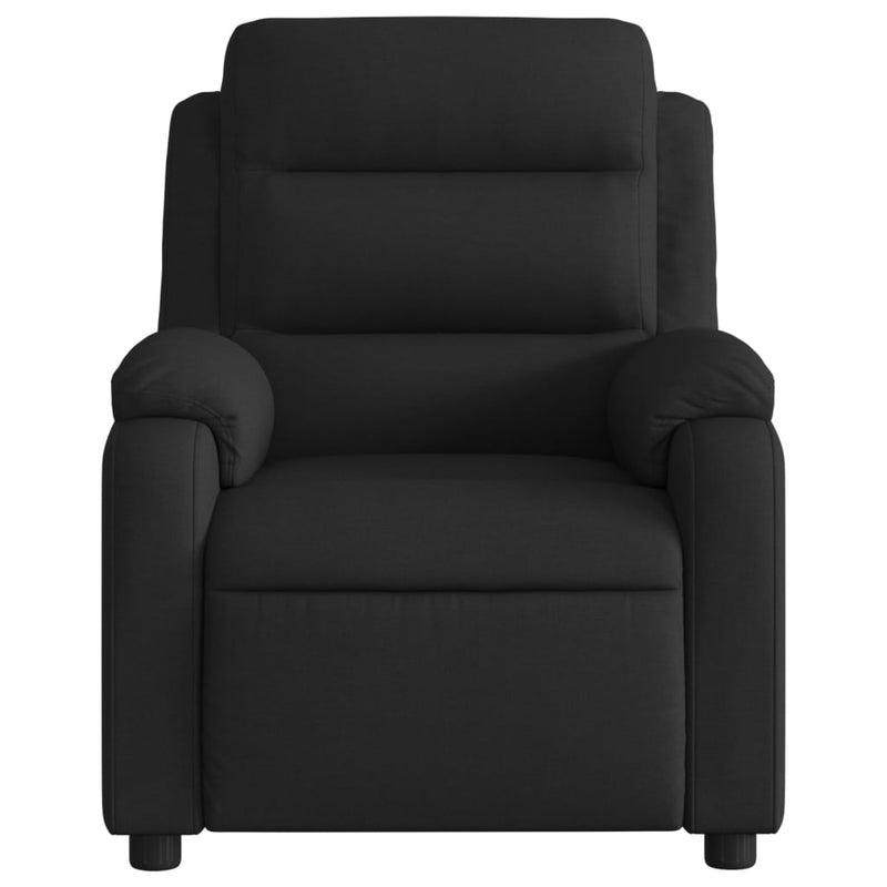 Electric Massage Recliner Chair Black Fabric