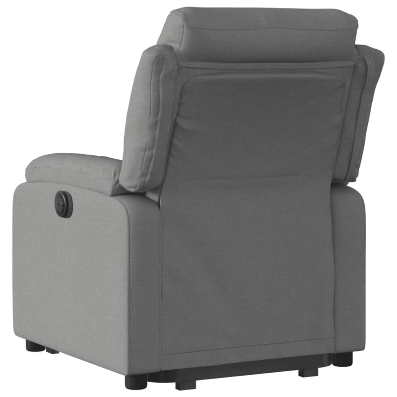 Stand up Recliner Chair Dark Grey Fabric