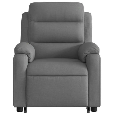 Stand up Massage Recliner Chair Dark Grey Fabric