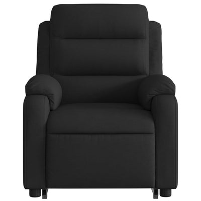 Stand up Massage Recliner Chair Black Fabric