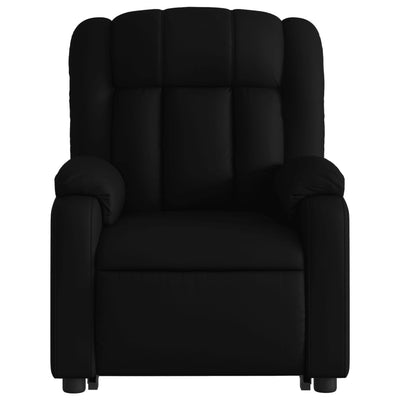 Electric Massage Recliner Chair Black Faux Leather