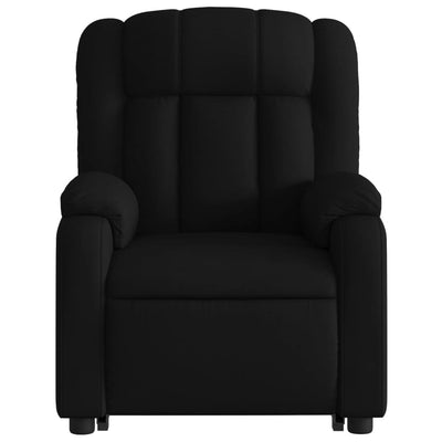 Electric Stand up Massage Recliner Chair Black Faux Leather