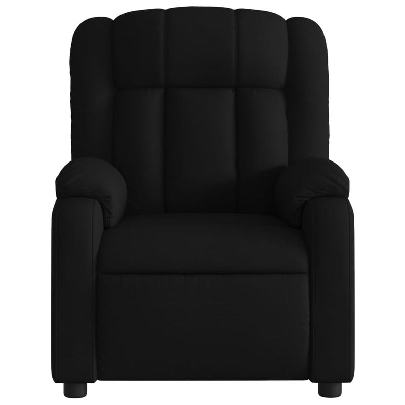 Electric Massage Recliner Chair Black Fabric