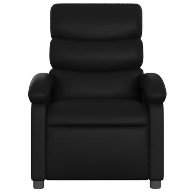 Massage Recliner Chair Black Faux Leather