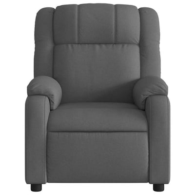 Massage Recliner Chair Dark Grey Fabric