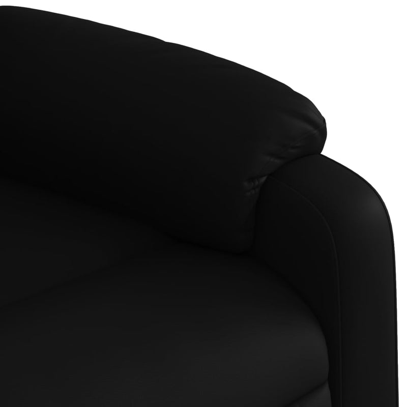 Massage Recliner Chair Black Faux Leather