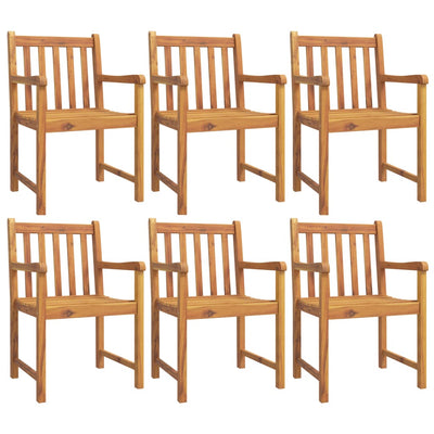 Garden Chairs 6 pcs 56x55.5x90 cm Solid Wood Acacia