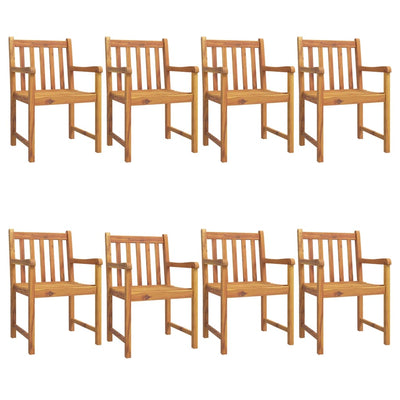 Garden Chairs 8 pcs 56x55.5x90 cm Solid Wood Acacia