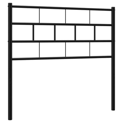 Metal Headboard Black 107 cm King Single