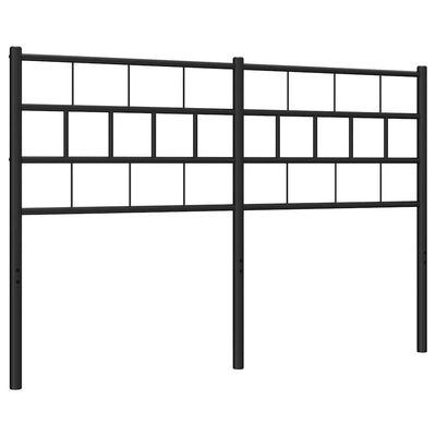 Metal Headboard Black 137 cm Double