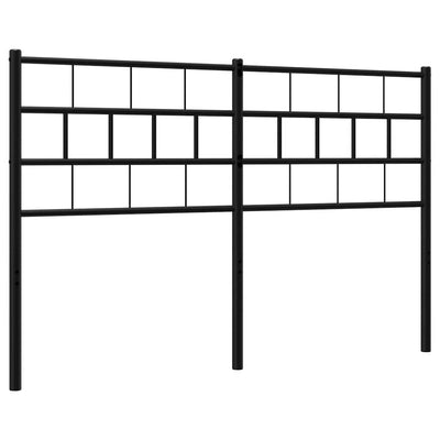 Metal Headboard Black 137 cm Double